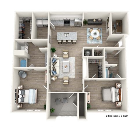 a 2 bedroom 2400 sq ft floor plan